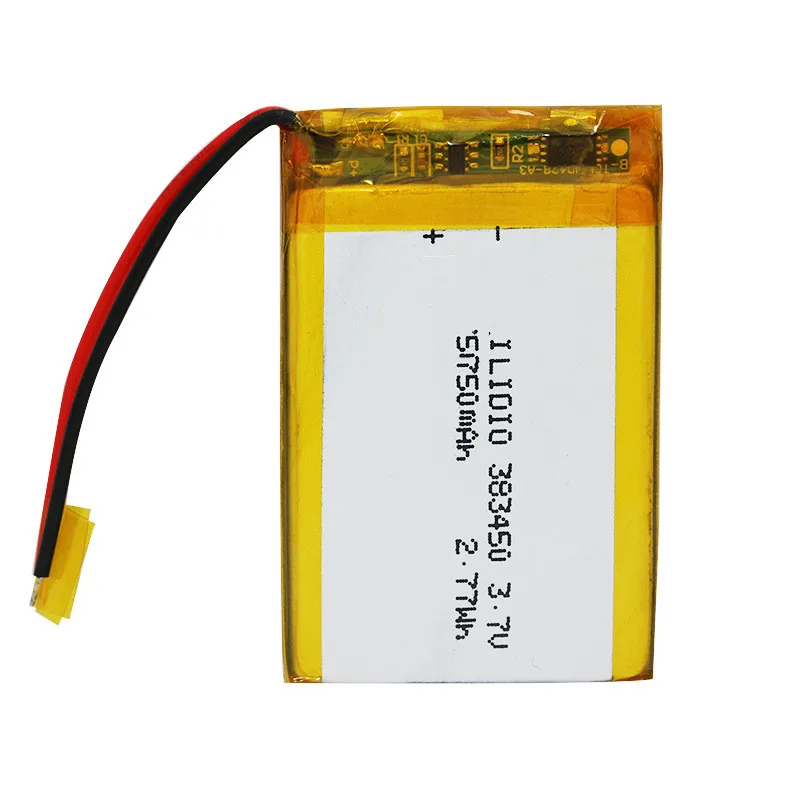  383450 полимерная литиевая аккумуляторная батарея 650 мАч для Smart DVD MP3 MP4 Светодиодная лампа электронные