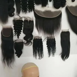 Sunlight hair Wholesale Malaysian Free Part 4x4  Bodywave HD Lace Closure With Baby Hair bleached knots for women