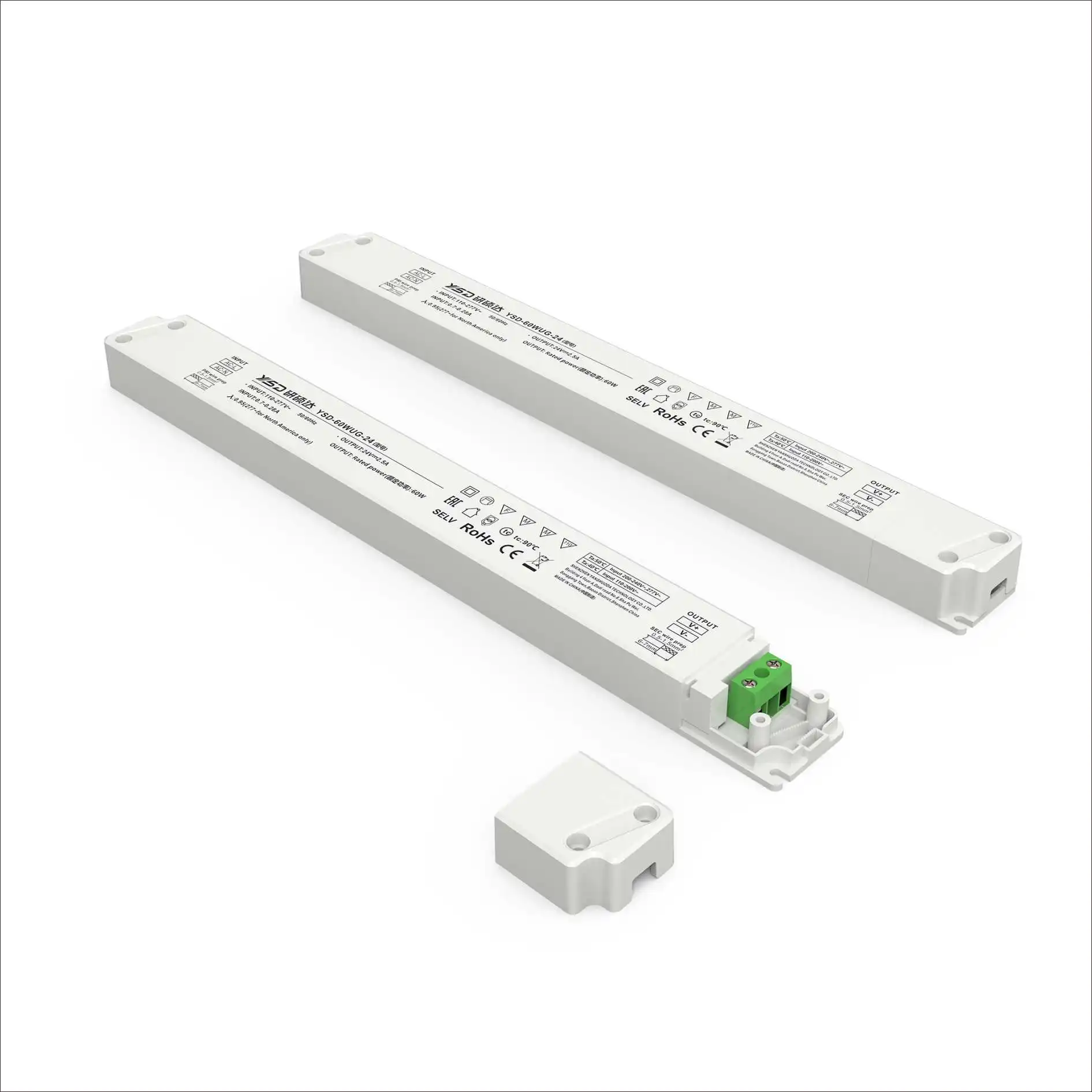 Высокомощный источник питания PFC IP20 100-277VAC 100 Вт 24 В 12 линейный светодиодный для рекламного знака