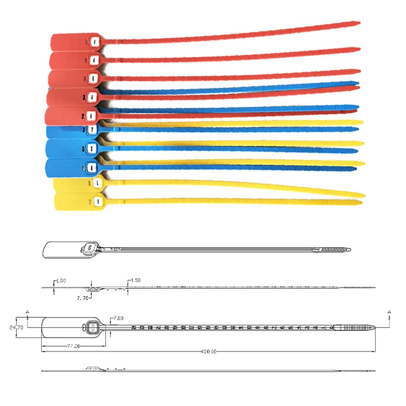 plastic seals plastic container security seal cable tie and disposable plastic lock number of clothing