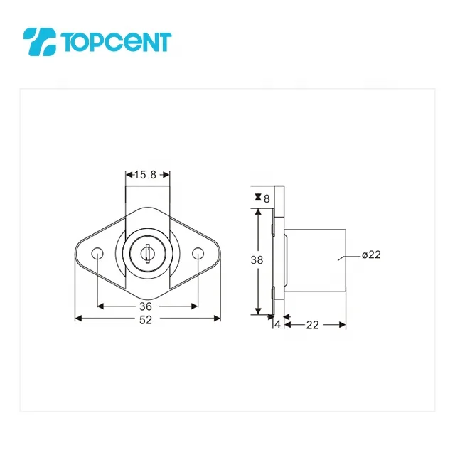 Topcent оптовая продажа замок для ящиков Южной