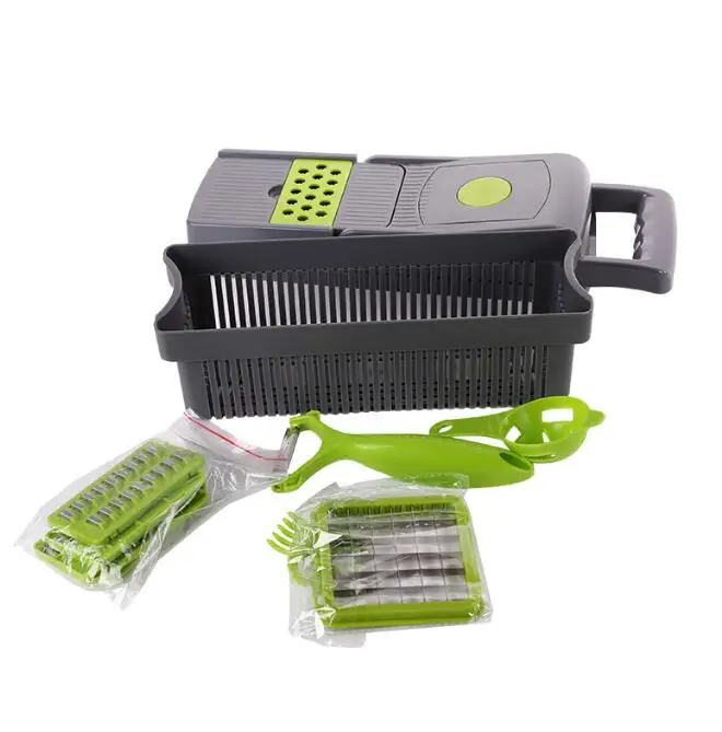 business Hot Sale 15 in 1 kitchen tools Onion Cutter Peeler kitchen accessories Food Slicer Vegetable Chopper