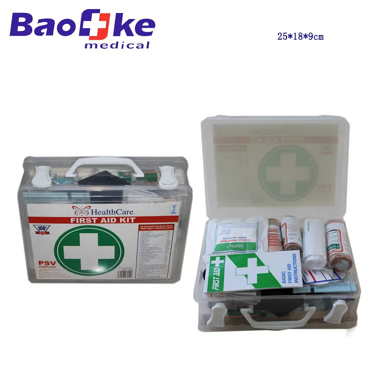 Portable First Aid Kit PP Box, Auto Emergency&Trauma Nursing Plastic Case, Car Medical Chest, Handy Vehicle IFAK