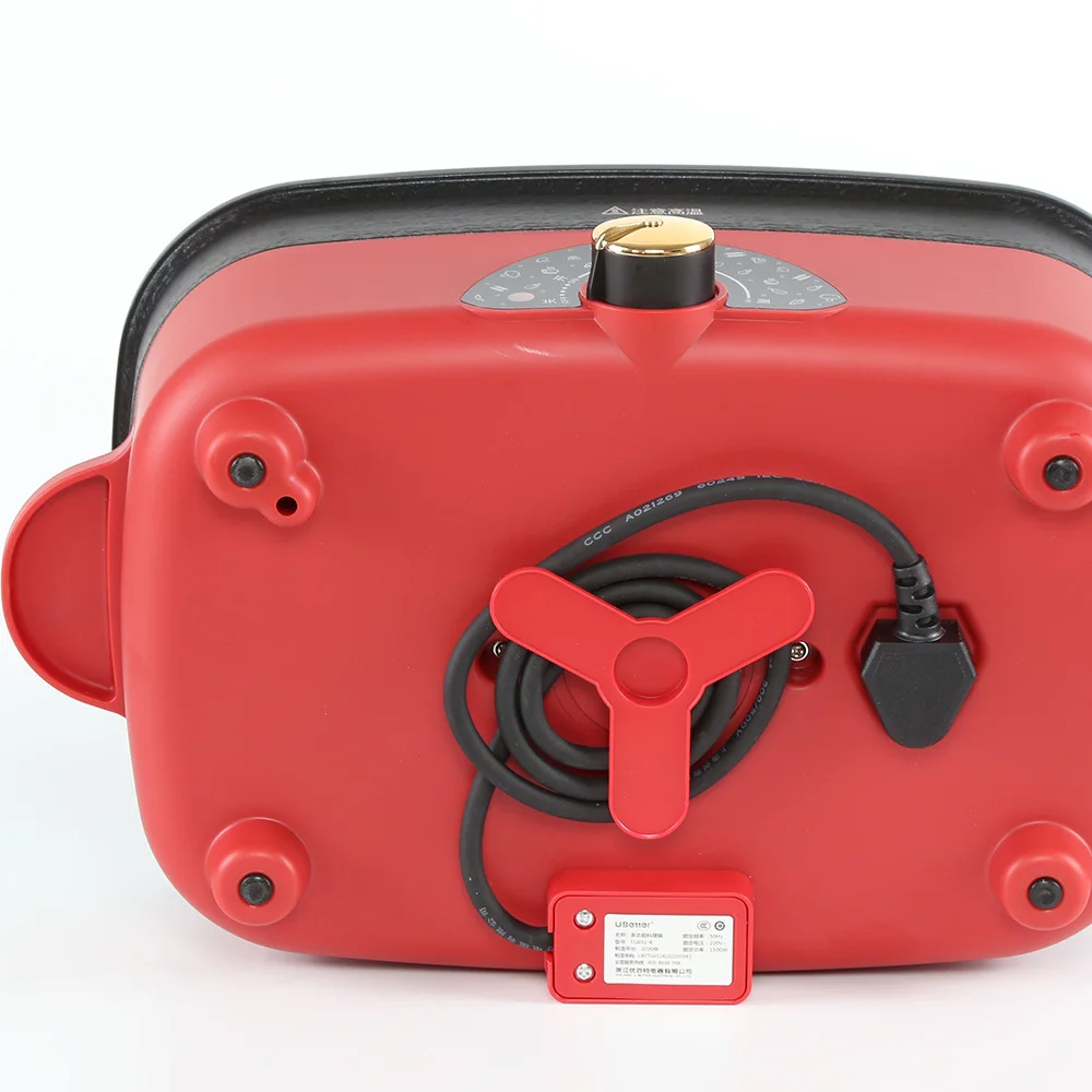 Lucky Red 5.5L Multi-functional Cooking Pot Hot Pot BBQ Grill Pot