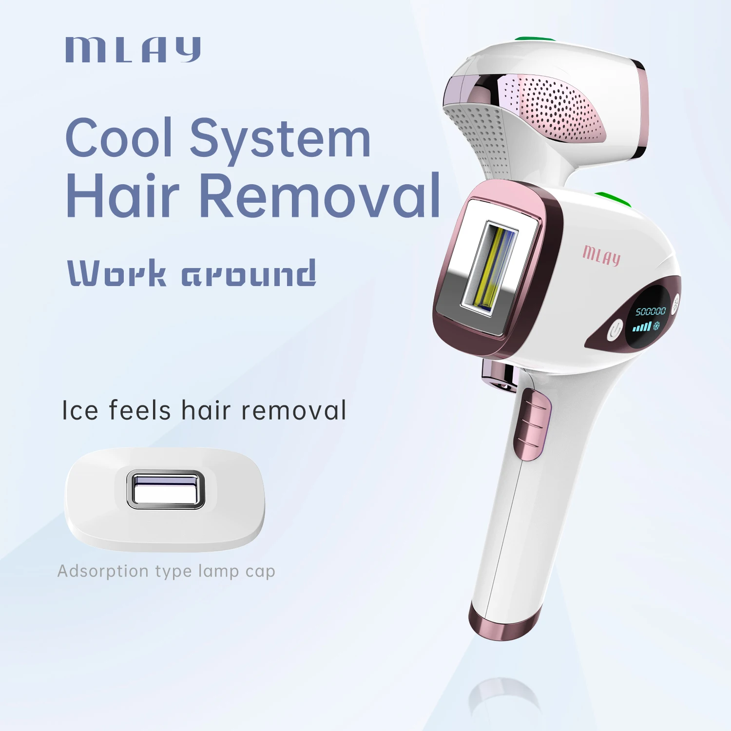 Mlay high-end home beauty instrument can turn on off the cooling function hair removal instrument at will