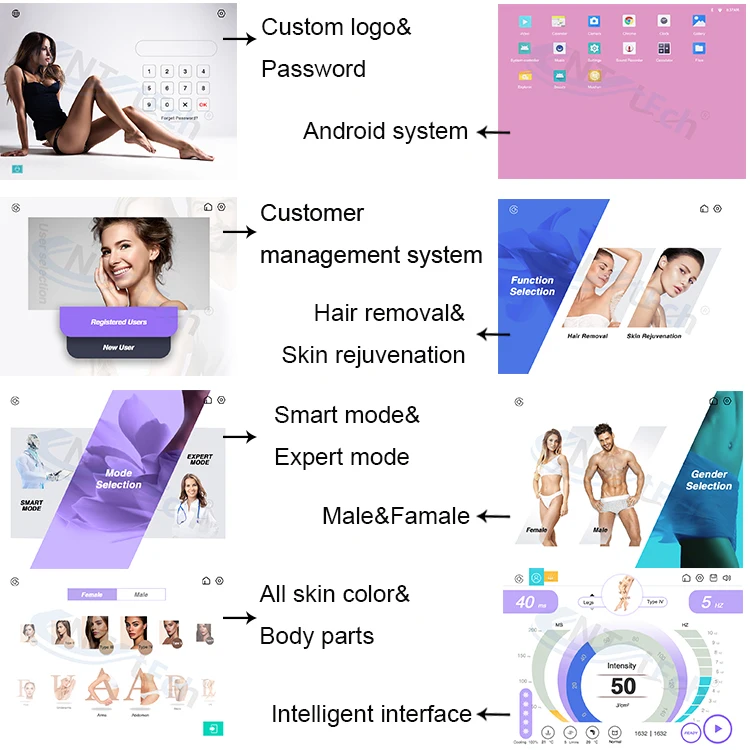 Unique shell 808 755 1064 single handle diode laser hair removal skin rejuvenation machine promotion price