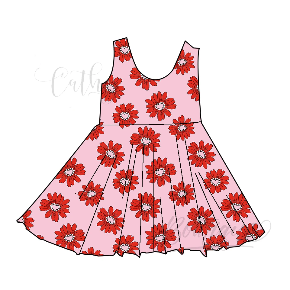 Qingli ODM 2023 sun floral pattern 10 year old girl dresses for party kids dresses for girls birthday