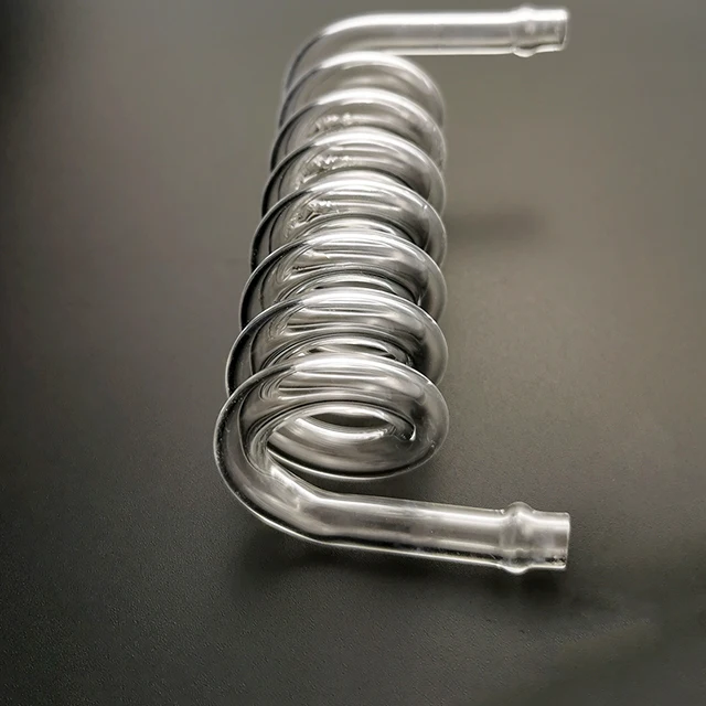 Hot selling fire quartz glass tube quartz spiral tube for dental furnaces