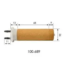 230V 1550W Heating Element for 100.689 Hot Air Plastic Welding Gun Heater Resistor For Plastic Welder