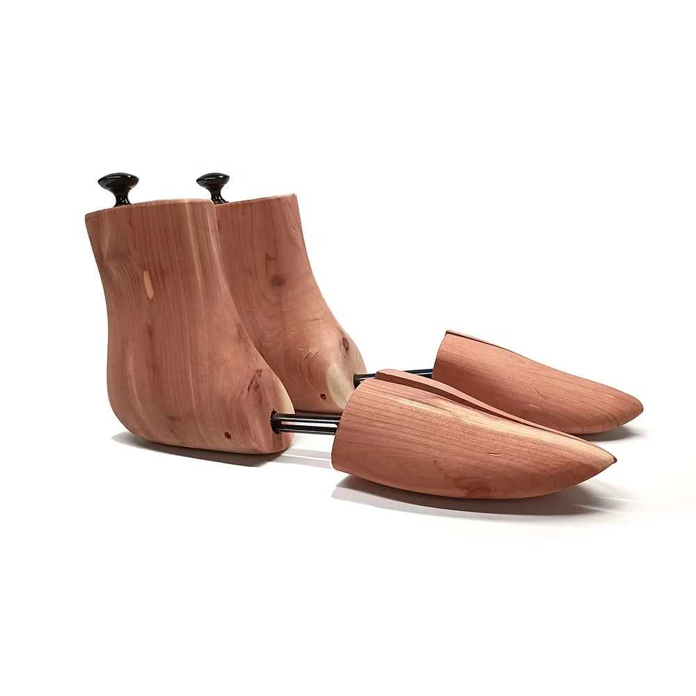 Instep/vamp raiser Cedar Wood shoe keeper Wooden Boot Shaper thick wood shoe tree high upper Cedar Ankle Boot Tree - BT10A