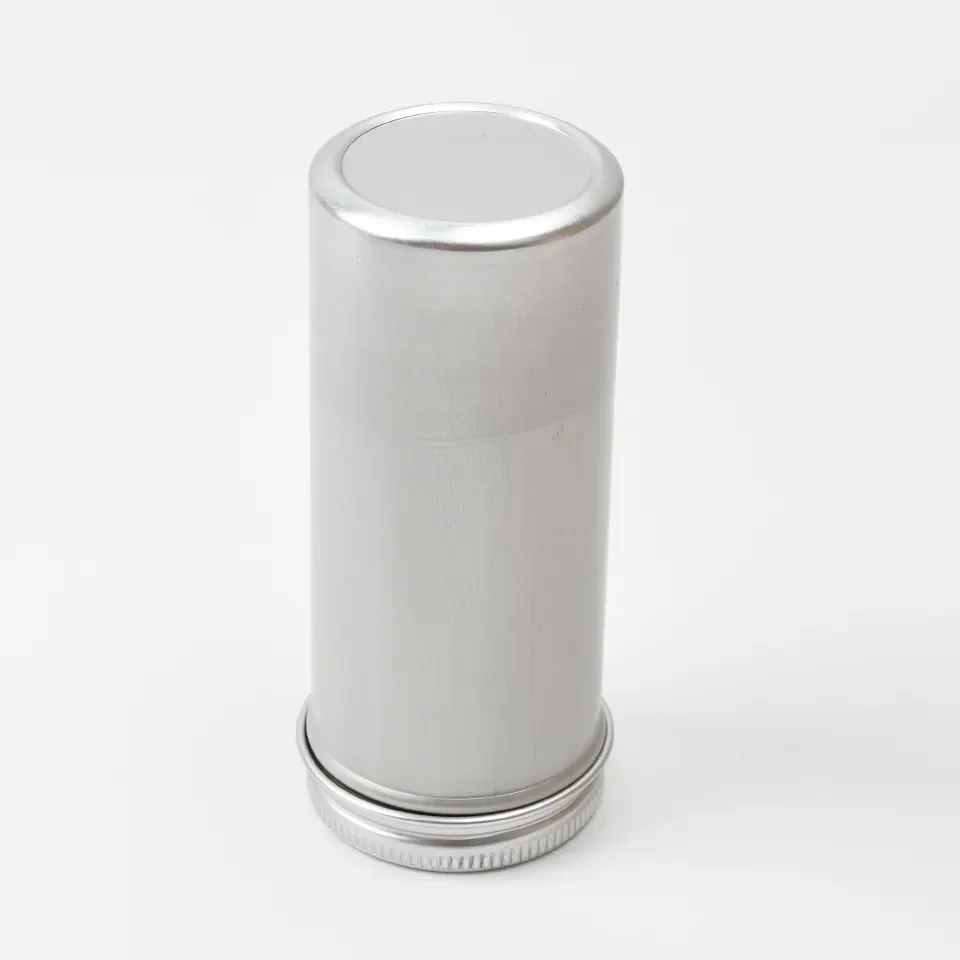Wholesale 3.5oz 100ml D44*H103mm Tea Box/Can Food/Cosmetics/Spices Silver Cans Aluminum Jars With Screw Lid