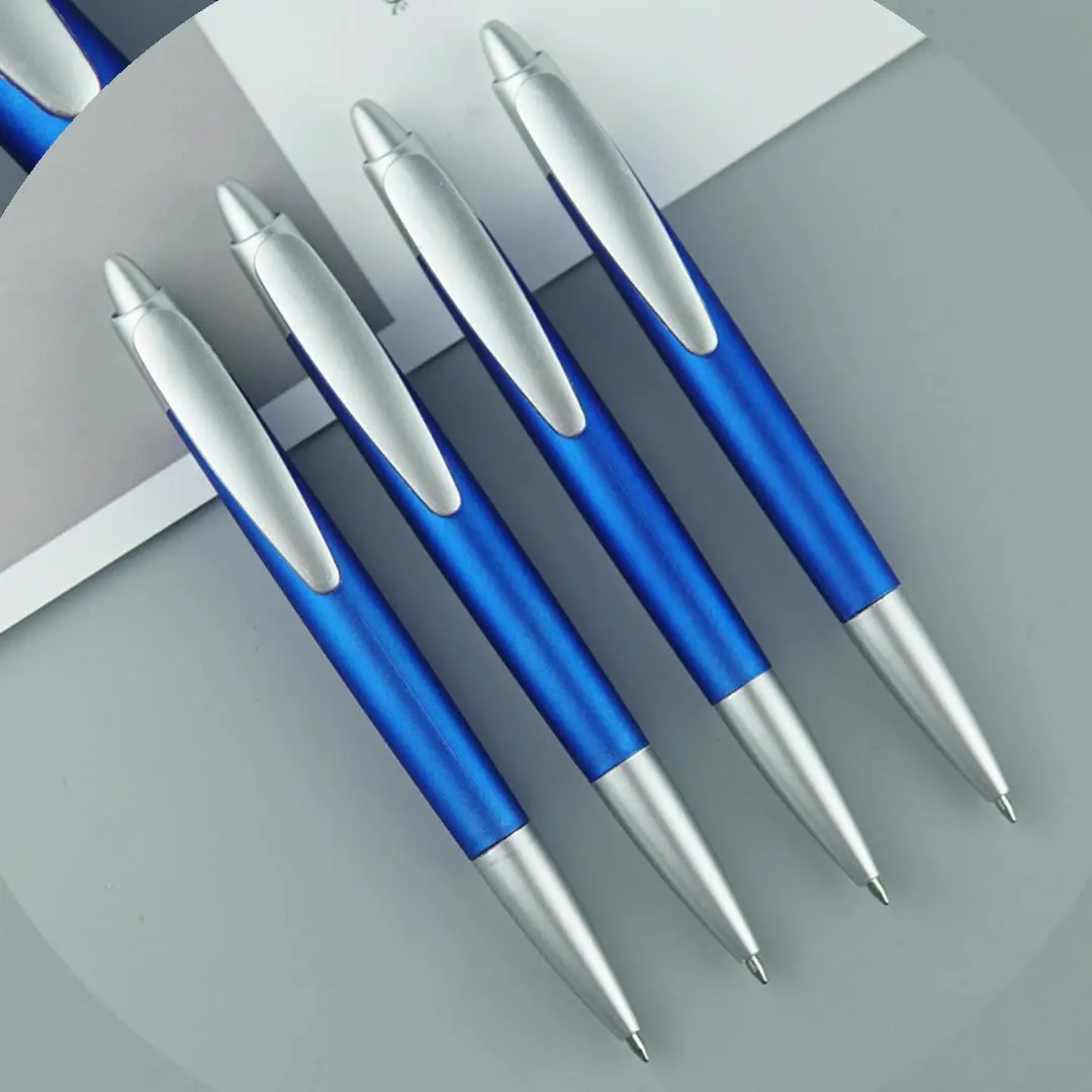 Custom LOGO Spray paint pen stick blue ink press ballpoint pen