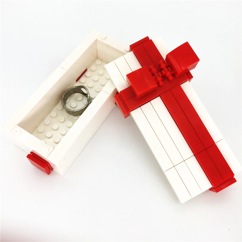 Оптовая продажа с завода игрушечные блоки MOC DIY из пластика АБС строительные подарок/Ювелирные изделия/кольца/коробка для