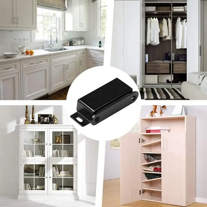 Magnetic Door Catch 20KG Pull Strong Magnet Cabinet Latches,Magnetic Hardware Stainless Steel Chrome Door Closer