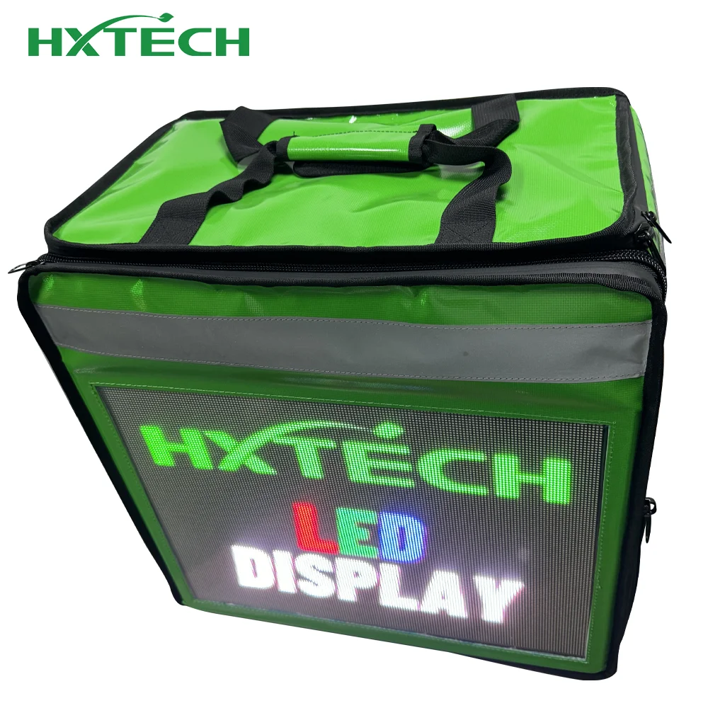P3.125 HD LED Delivery Backpack Food GPS Advertising Control Panel Wifi Contivity Digital Signage Displays Effective Food