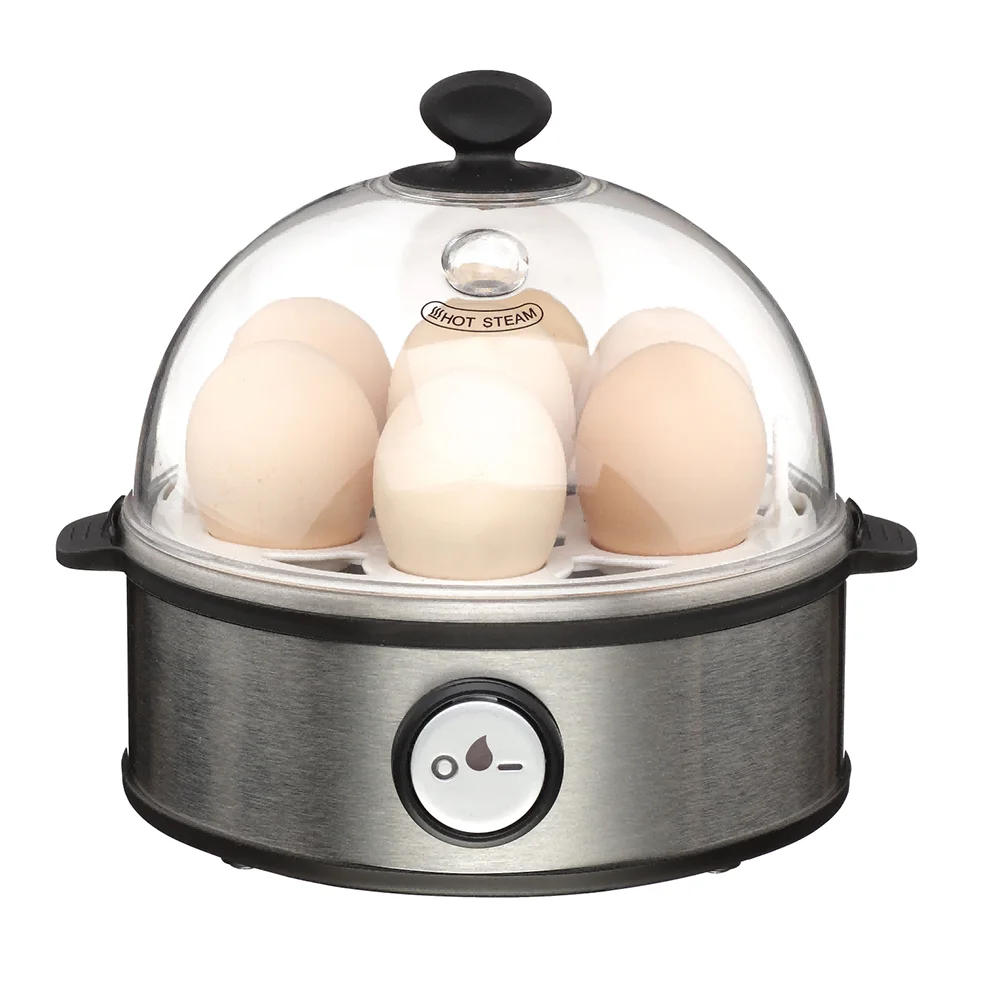 Double 2 Layer Electric Rapid Egg Cooker Stainless Steel Egg Boiler for Hard Boiled Eggs or Omelets With Auto Shut Off