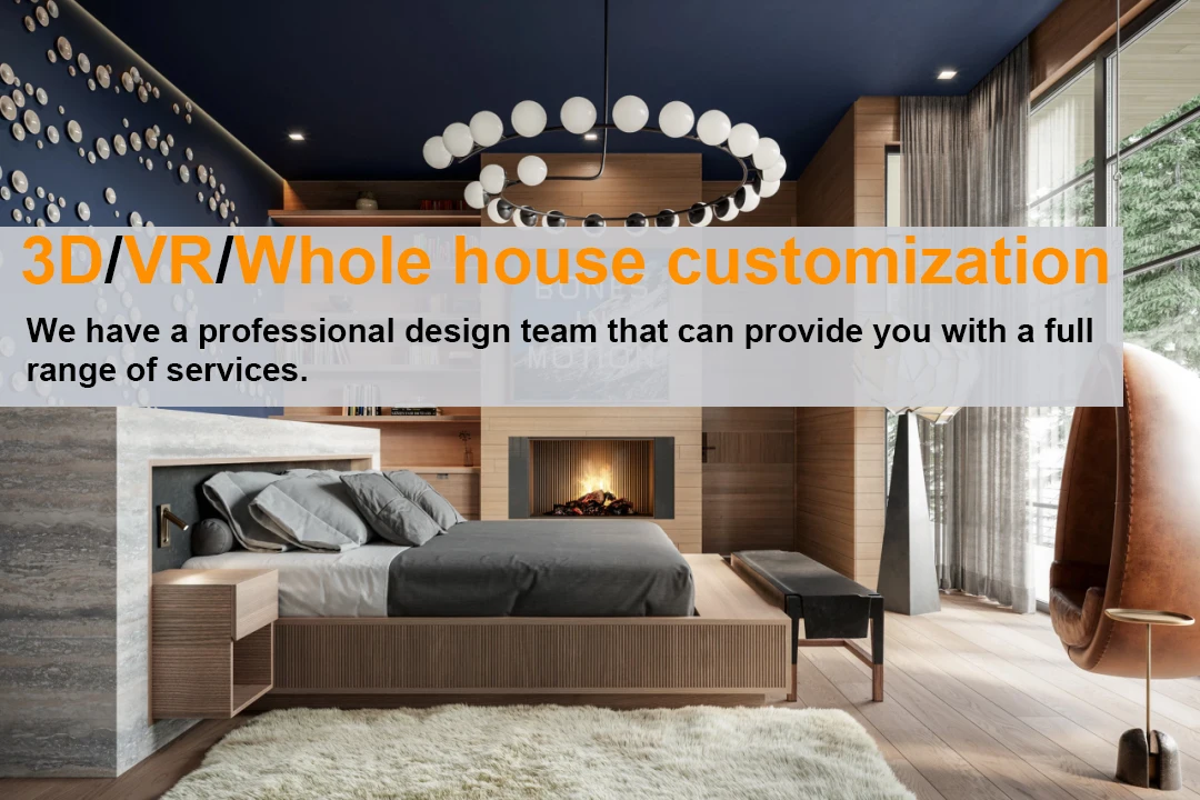 Modern Luxury Design Bedroom TV Cabinet Closet Wardrobe Set