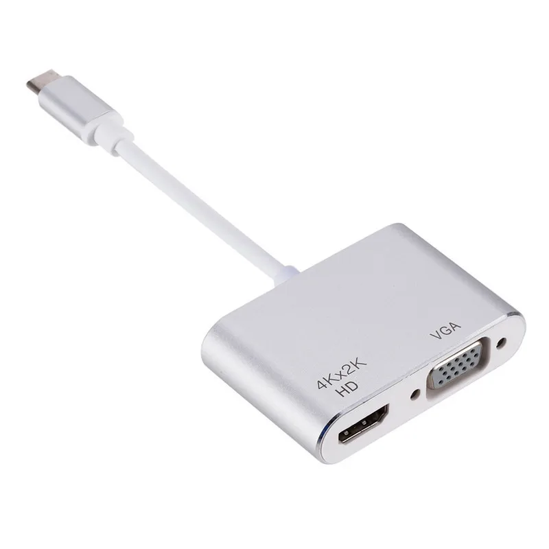 Wholesale USB C to HDMI 4K VGA 1080P Converter Type Adapter for MacBook Pro 2020 Chromebook and Dell