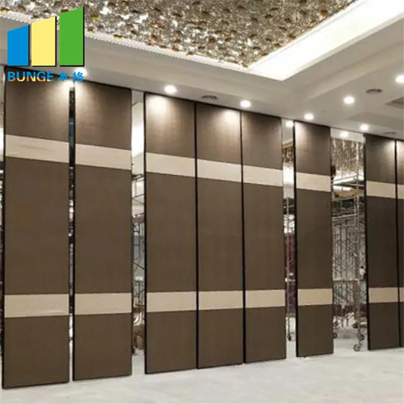 Soundproof folding doors accordion room divider acoustic panel movable mdf partition walls price in dubai