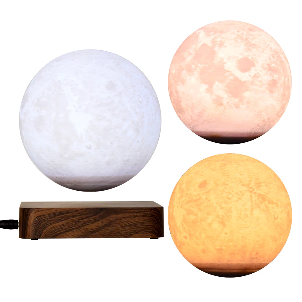 Birthday Gift with Levitation Rotation Feature Lights High Quality Magnetic Floating Moon Lights Made in China