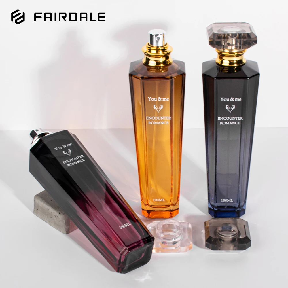 Factory Fashion Fragrance Parfum Glass Sprayer Pump 100ml Perfume Bottle And Packaging