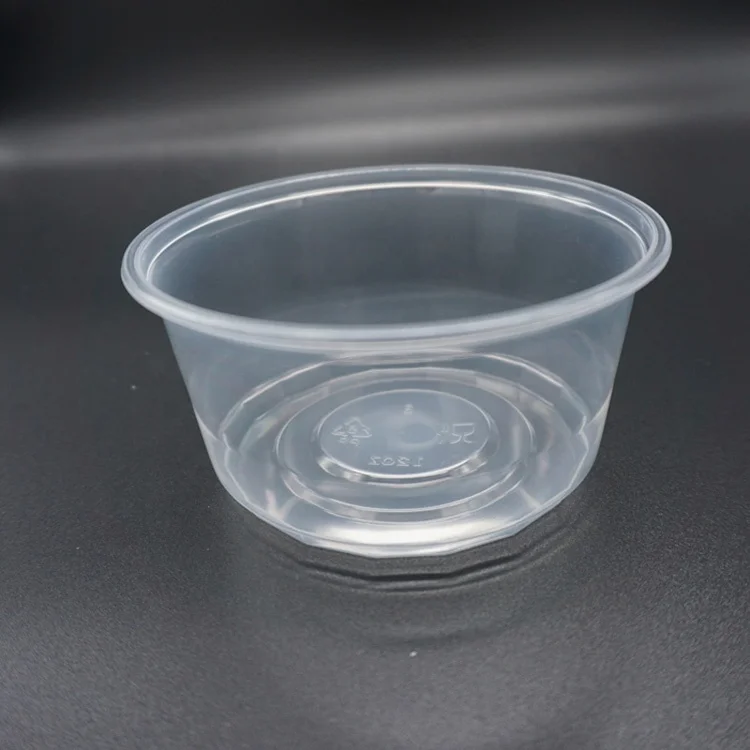 12Oz Pp Plastic Fruit Salad Cup, Clear / White