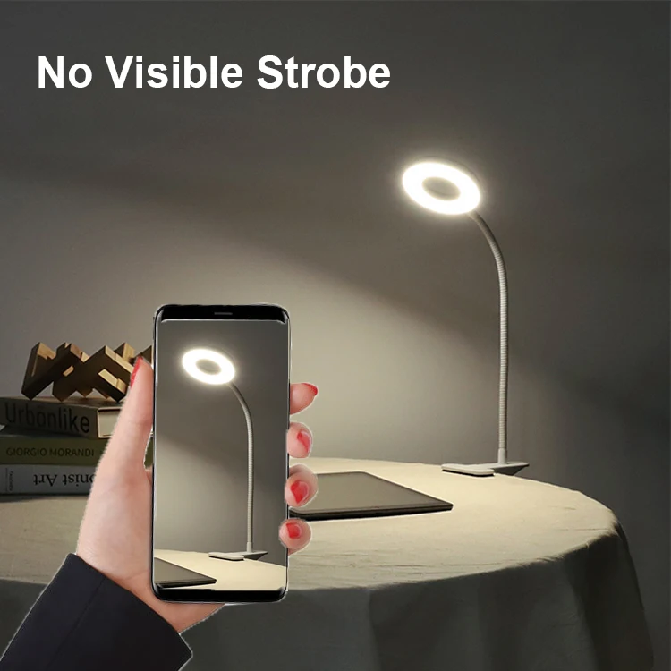 Drop Shipping Nordic 3 Brightness USB Metal LED Clip Desk Lamp Study Book Light Nightlight For Office