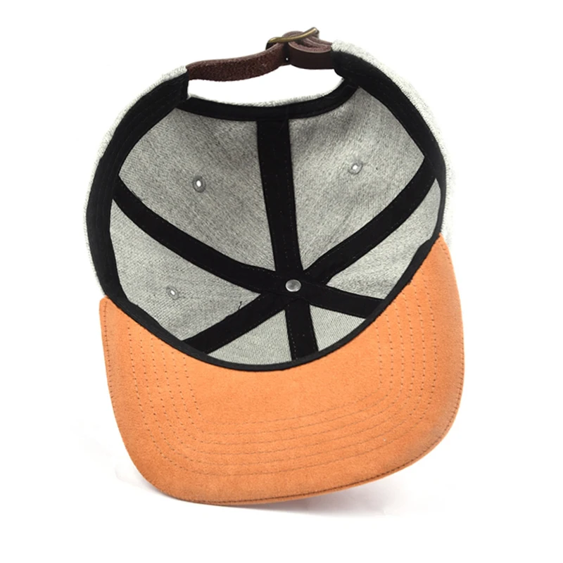 Wholesale Custom 3D Embroidery Logo Fashion Personalized Embroidered Hip Hop Flat Bill Suede Wool 7 Panel Snapback Cap