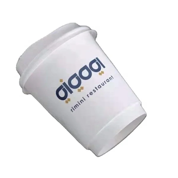 disposable coffee paper cups thickened milk tea compostable coffee carton cups customized logo