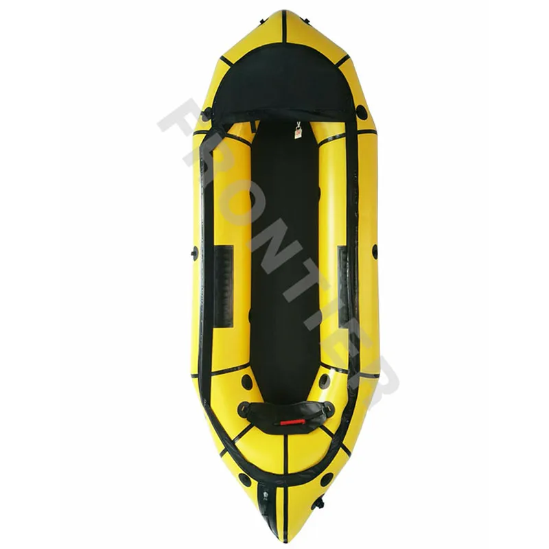 Factory Price Inflatable Frontier Calm Wate Single Person Packrafting Boat Paddle Packraft for Sale