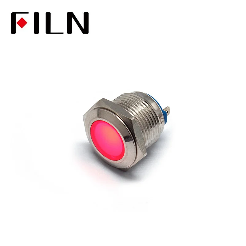 FILN 16MM 24V metal Medical equipment LED pilot lamp LED Indicator Light green outdoor led panel equipment light