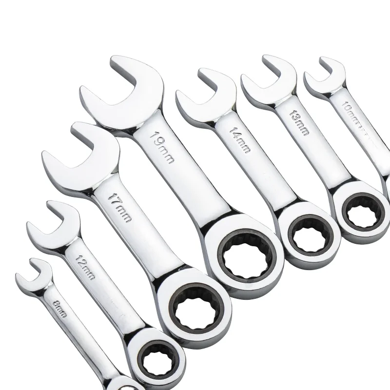 Portable Chrome Vanadium Combination Ratchet Wrench Hand Tools Multifunctional Ratchet Wrenches