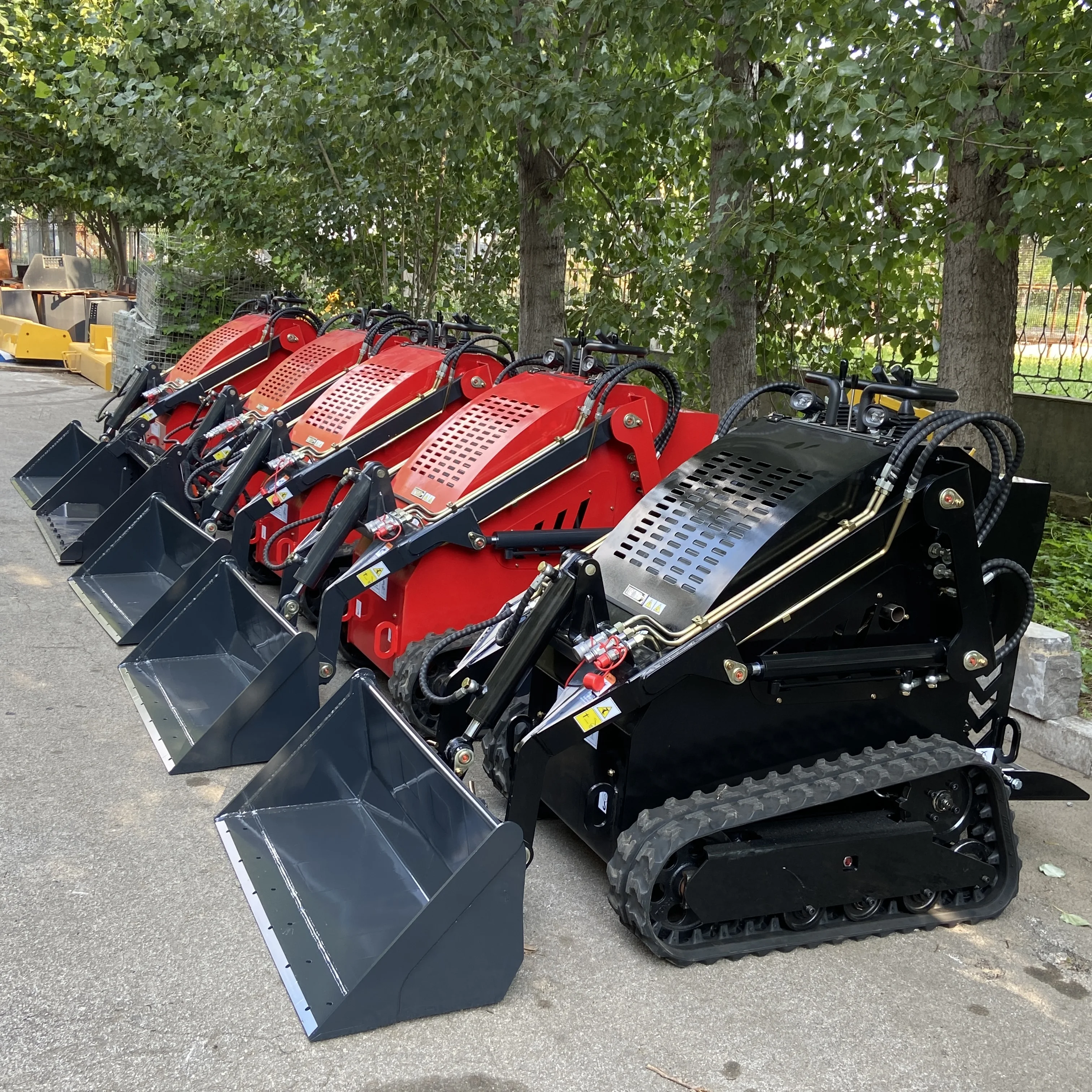Factory Construction Diesel Skid Steer Loader mini skid steer track loader Front End Loader for sale
