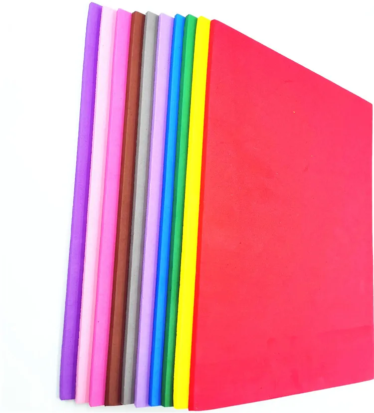 China Factory Customized Size Colors Silk Foam DIY Craft Foamiran Roll Flower Making Foam 1mm 2mm Foamiran Sheets