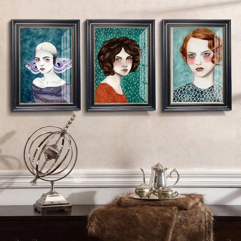 Wooden Black Photo Frame For Home Decor Wall Picture