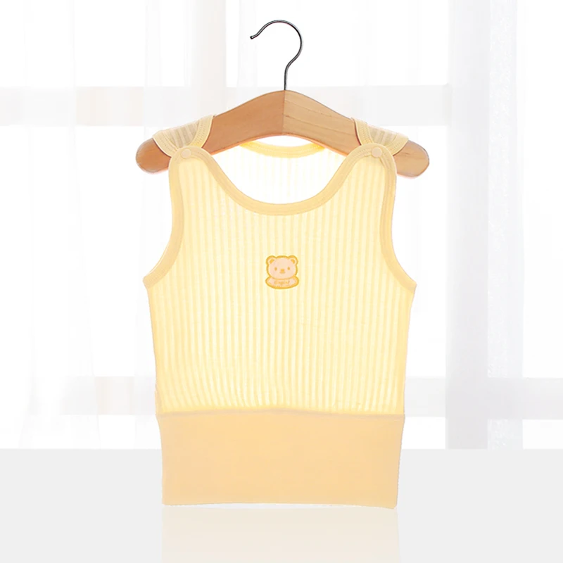 Тонкие летние топы для маленьких мальчиков и девочек в помещении и на улице, топы для малышей из 100% чистого хлопка, детская одежда унисекс