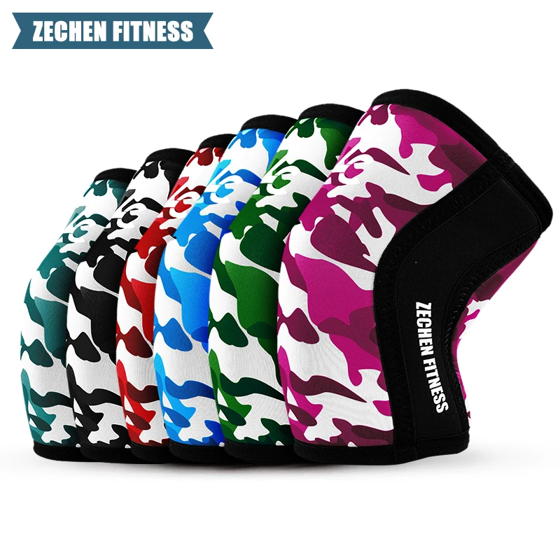 2024 Camouflage Knee Sleeves for Weightlifting 7mm Neoprene for Optimal Compression for Functional Fitness Squats Deadlifts