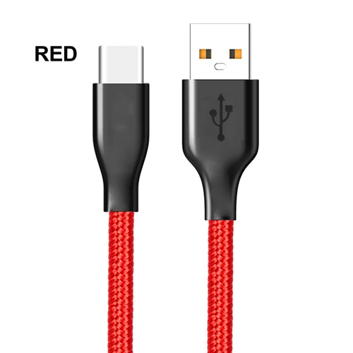 5V3A кабель USB Type-C usb-c для быстрой зарядки и передачи данных в нейлоновой оплетке usbc устройство шнур usb мобильного телефона зарядное