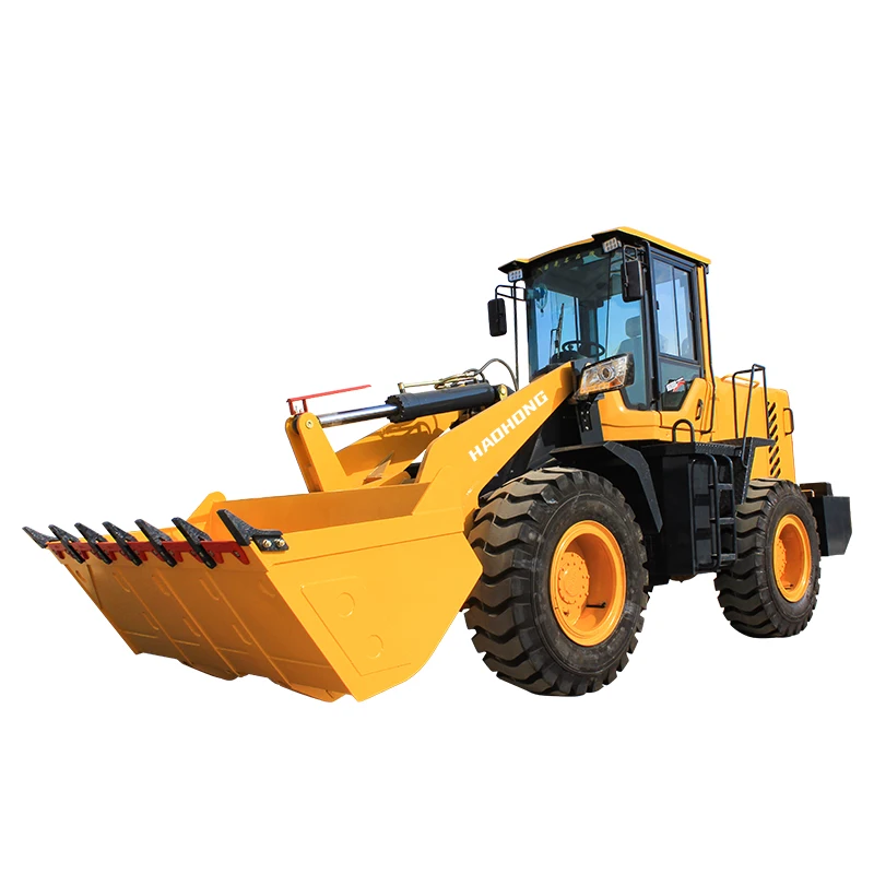 Tyre Skid Steer Loader Hot selling small backhoe loader Compact 2.5 ton four wheel steering backhoe loader