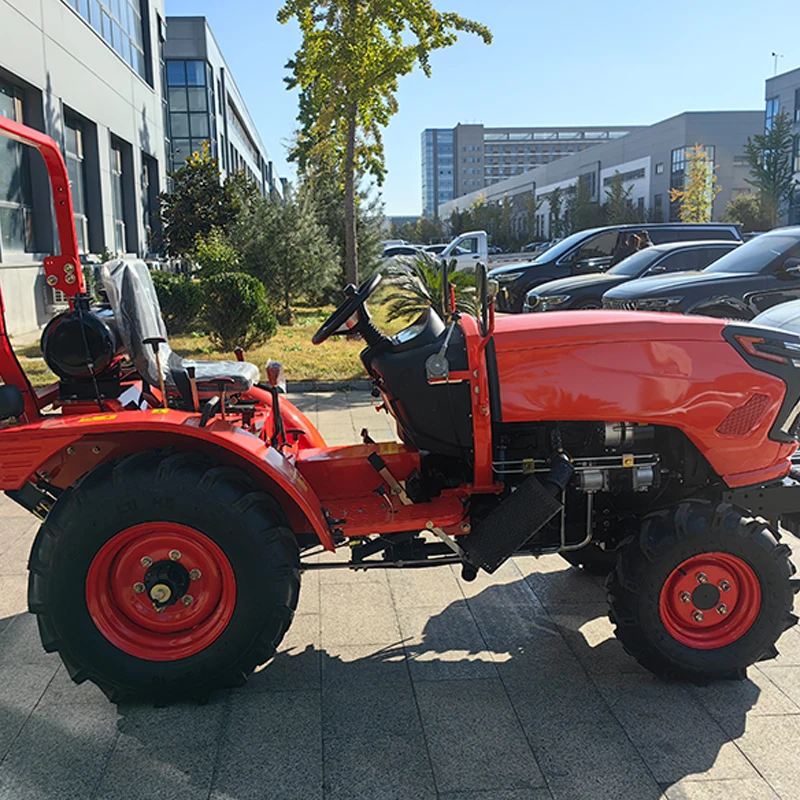 Chinese best price agricultural machine mini farm 4x4 wheel 90hp mini tractor
