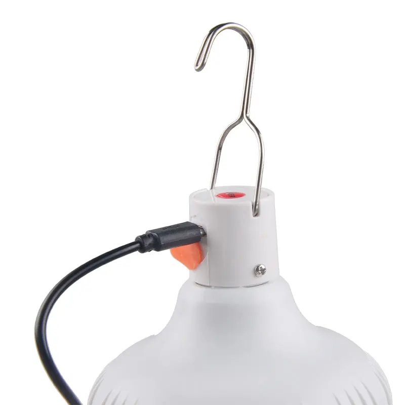 AC85-265V Outdoor Rechargeable Mobile Lamp Super Bright Portable Tent Market Hook Up Night Light Camping Emergency Light