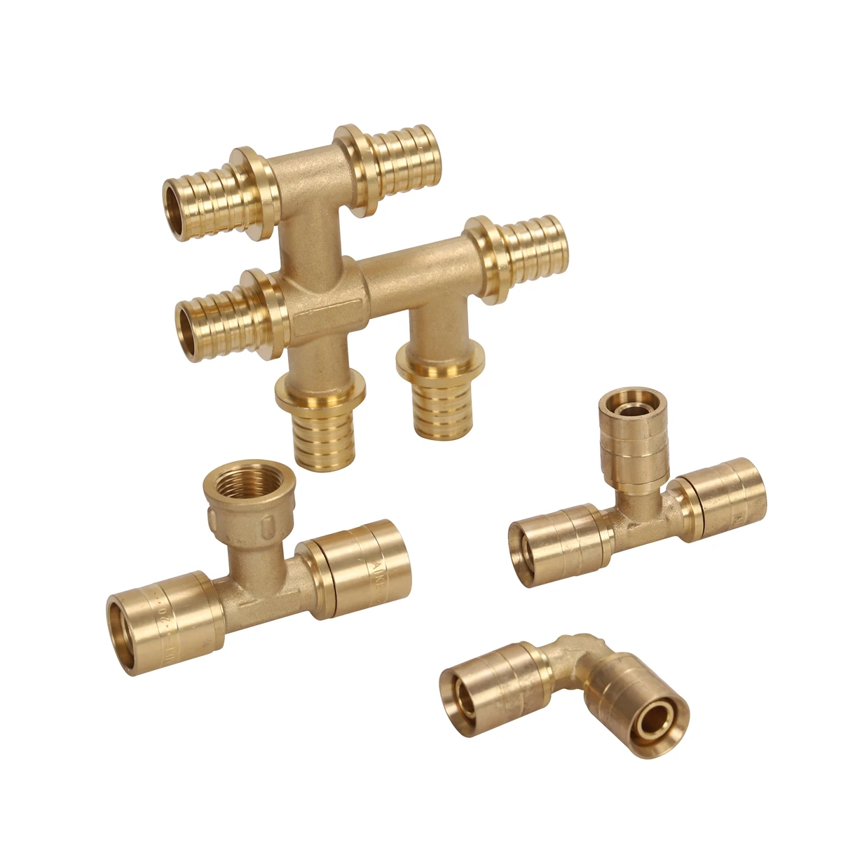 Factory Wholesale Pex Brass Sliding Connector Plumbing Pex Water Pipe Brass Sliding Tight Fittings