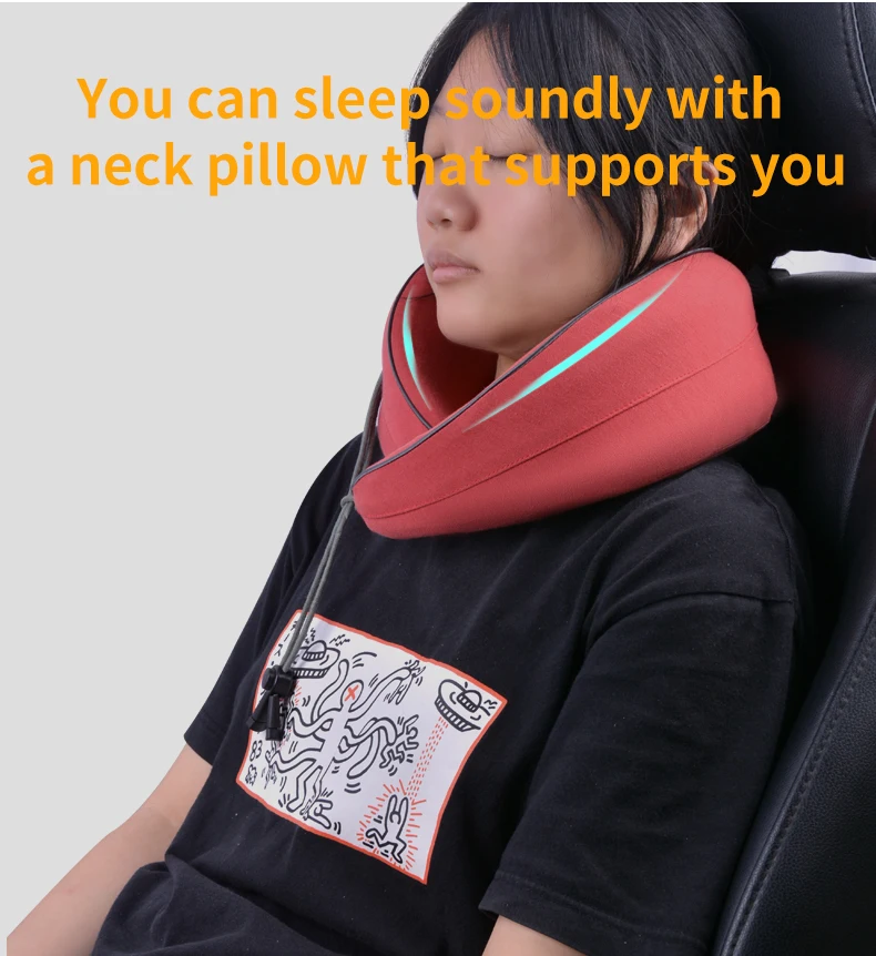 Factory Portable Headrest Memory Foam U Shape Customize Design Pattern Car Travel Neck Support Pillow