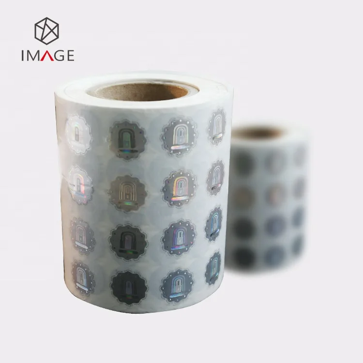 Shiny Personalized Customized Round Brand Protection Hologram Stickers