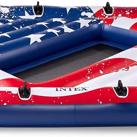 Attractive decorative inflatable pvc swim  square mattress pool floatie