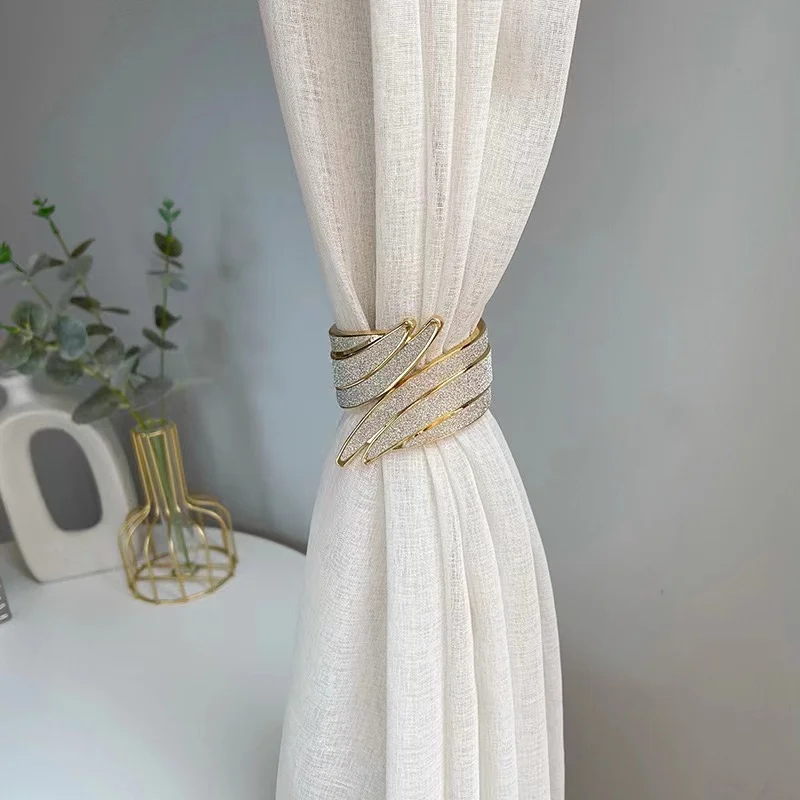 New curtain straps, metal full diamond wings, spring curtain buckles, curtain clip ropes, one piece for distribution