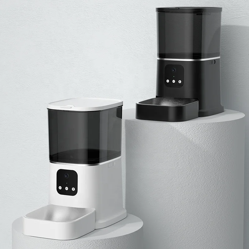 Умное приложение и пульт дистанционного управления Alexa Wifi Tuya Smart 6l автоматическая кормушка для домашних животных дозатор лакомства собак автоматические кормушки