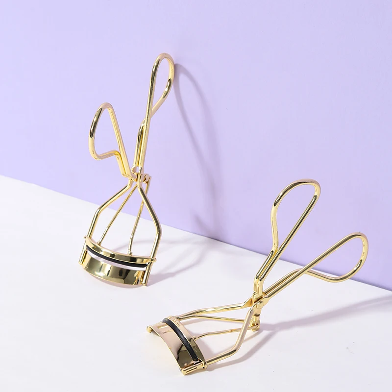 LMLTOP High Quality Gold Eyelash False Eye Lash Curlers No Heated Eye Beauty Makeup Tools Single Eyelash Curler Clip SY520