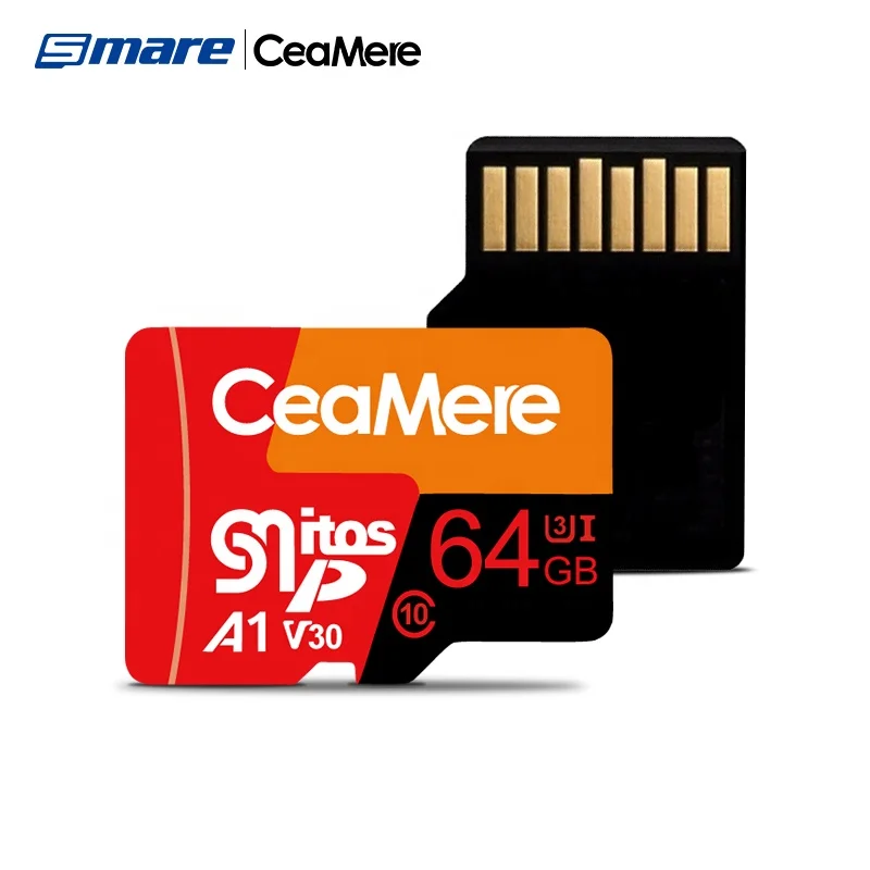 Ceamere Three Colors Pattern 1GB Micro Memory Cards Mobile Phone TF Carte 16GB 32GB 64GB 128GB 256GB 1GB Memory Storage Card