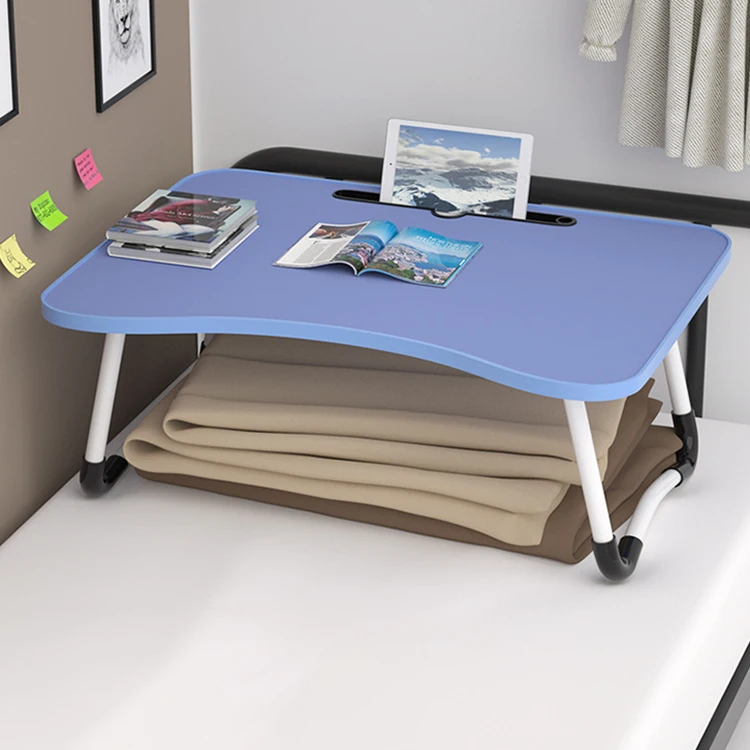 wholesale multi functional home office portable small adjustable wooden gaming study laptop table desk for bed with fan t8